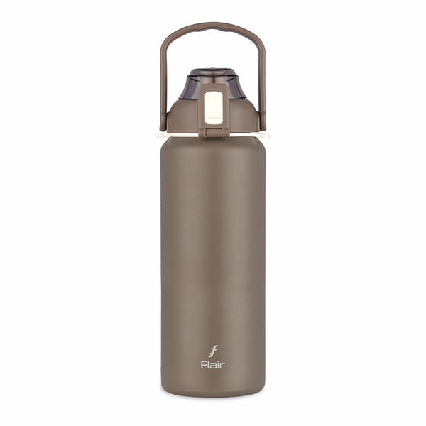 Flair Bolt Flask Vacuum Insulated Steel 1200 ml Bottle, Double Walled Gym Flask