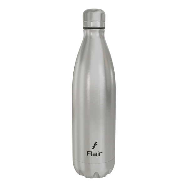 Flair Thermosteel Triumph Travel Flask - Silver, Double Wall Insulated