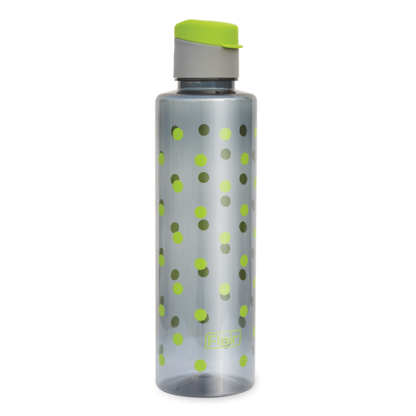 FLAIR Plastic Polka Pet Fliptop Cap Water Bottles, Leak Proof Bottles for Refrigerator